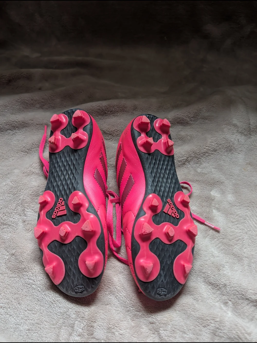 adidas Kids Pink Athletic Soccer Sneakers